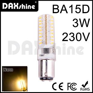 DAXSHINE 72LED BA15D 3W 230V Warm White 2800-3200K 200-220lm     